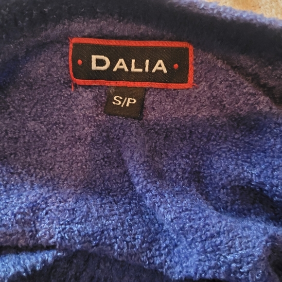 Dalia Blue Sweater with Matching Fabric Belt S - Picture 8 of 8